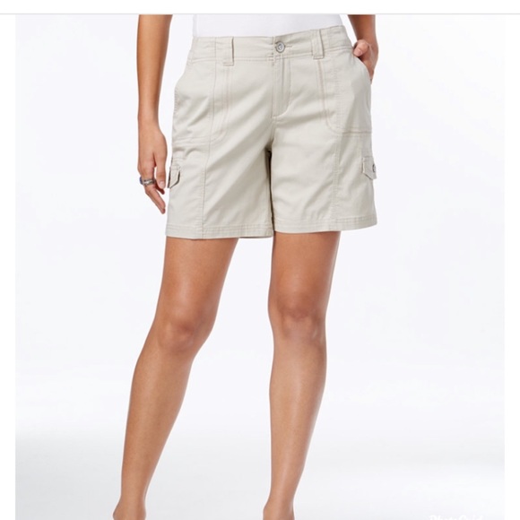 expandable waist cargo shorts